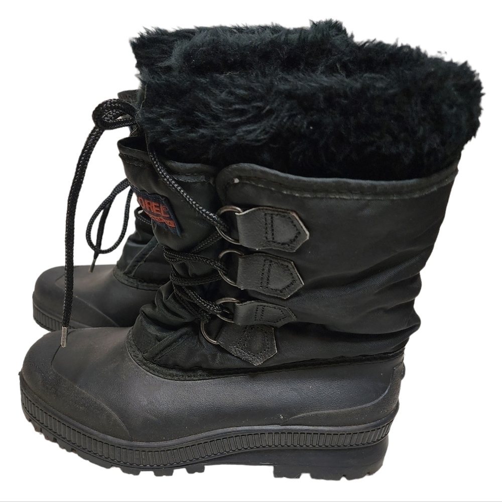 Sorel Vintage Kaufman Canada Black Snow Boots Women's Size 6‎